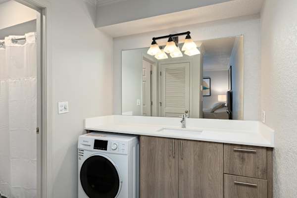 Primary Bathroom at AVIA Apartments at 110th Street, Overland Park, KS